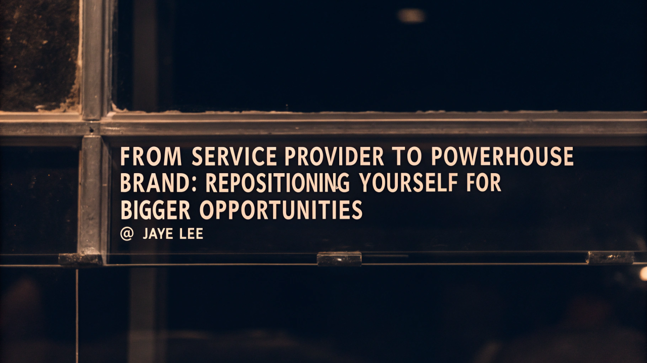 From Service Provider to Powerhouse Brand From Service Provider to Powerhouse Brand
