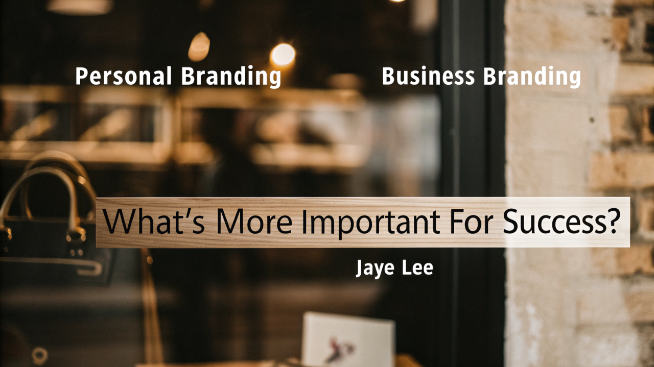 Personal Branding vs. Business Branding Personal Branding vs. Business Branding