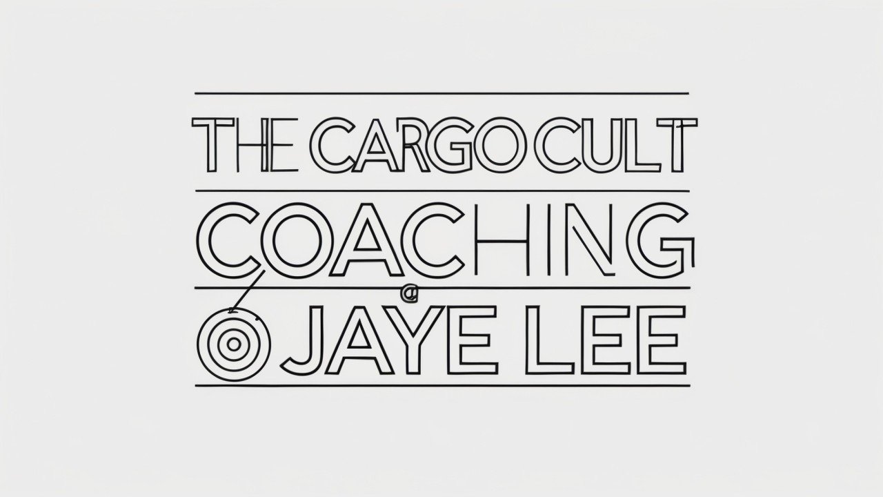 The Cargo Cult Coaching Epidemic The Cargo Cult Coaching Epidemic