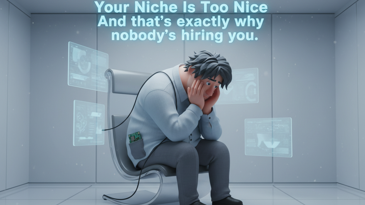 Your niche is too nice, and that's exactly why nobody's hiring you